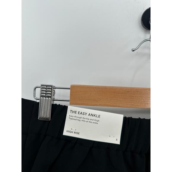 Ann Taylor The Easy Ankle Pants Women Small Black Pleated Stretch Waist Career - Picture 9 of 10